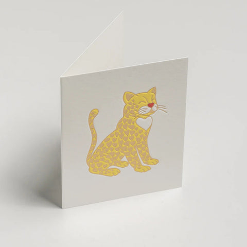 Lagom-Minikort "Leopard Love Hearts"-Norway Designs