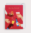 Lagom-Minikort "Sip, Sip, Hooray"-Norway Designs
