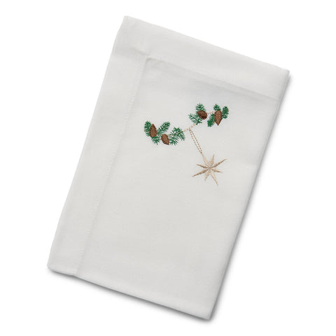 Langkilde & Søn - Juleserviett Gullstjerne 50x50cm - Norway Designs