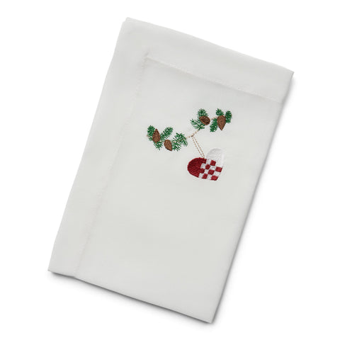 Langkilde & Søn - Juleserviett Julehjerte 50x50cm - Norway Designs