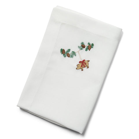 Langkilde & Søn - Juleserviett Marsipangris 50x50cm - Norway Designs