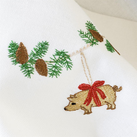 Langkilde & Søn - Juleserviett Marsipangris 50x50cm - Norway Designs