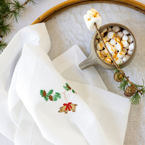 Langkilde & Søn - Juleserviett Marsipangris 50x50cm - Norway Designs