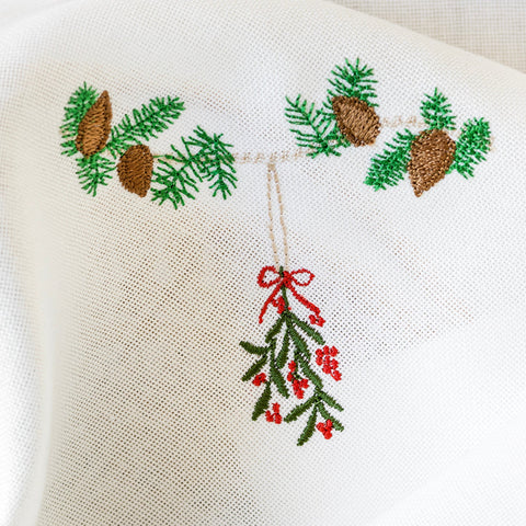 Langkilde & Søn - Juleserviett Misteltein 50x50cm - Norway Designs