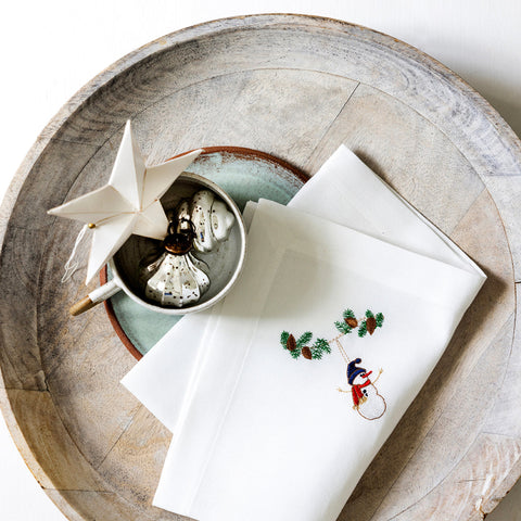 Langkilde&Son _ Juleserviett Snømann 50x50cm - Norway Designs