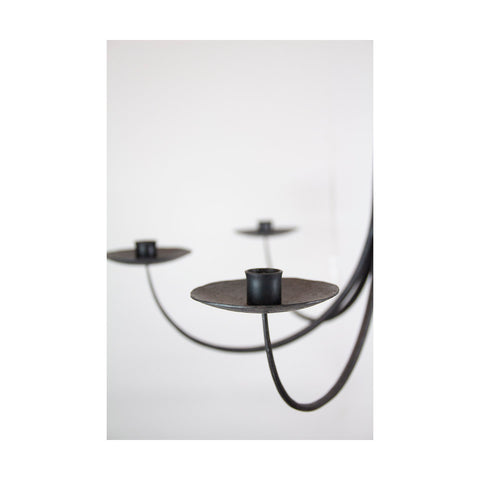 Lars Larsson Wrought iron Chandelier 6 arms (PICK UP IN STORE ONLY)