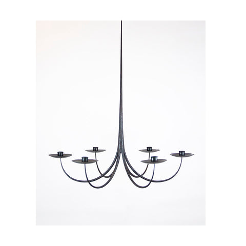 Lars Larsson Wrought iron Chandelier 6 arms (PICK UP IN STORE ONLY)