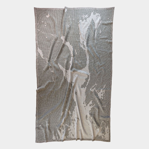 Leik - Oslofjorden Pledd Kaffe Latte - Norway Designs