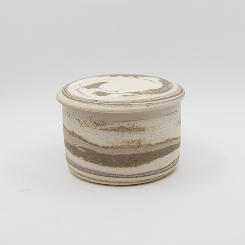 Liebenberg ceramics-Smørklokke 3 Stengods Marmorert-Norway Designs