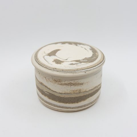 Liebenberg ceramics-Smørklokke 3 Stengods Marmorert-Norway Designs