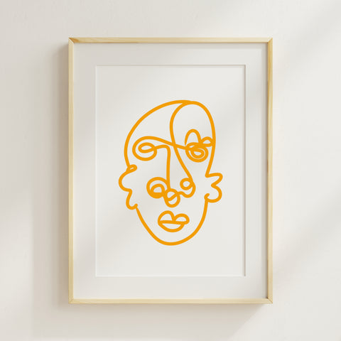 Lines by Viktoria - Abstrakt gul - Norway Designs