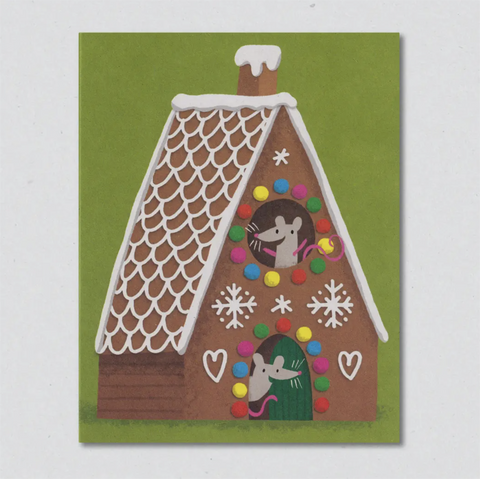Lisa Jones Studio-Julekort Gingerbread House-Norway Designs