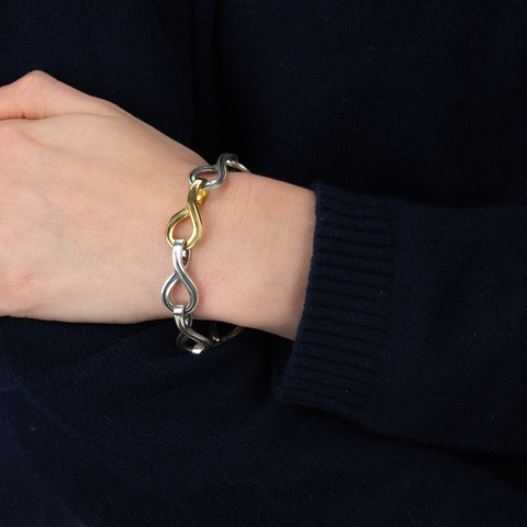 Loop Armbånd Sølv/Forgylt - Norway Designs