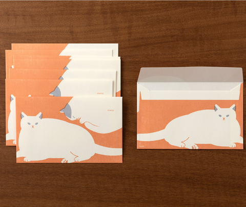 MD-Katt Konvolutter 8stk-Norway Designs