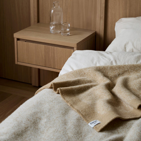 Røros Tweed- Mineral pledd Sand-Norway Designs