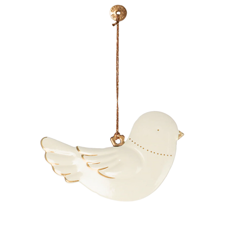 Maileg-Julepynt Fugl Hvit/Gull-Norway Designs