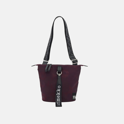 Marimekko-Carry All Unikko Veske Burgunder-Norway Designs
