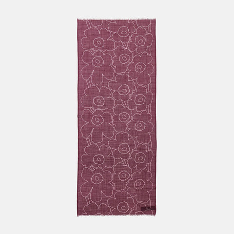 Marimekko-Fiore Piirto Unikko Skjerf Blå-Norway Designs