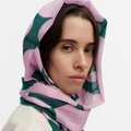 Marimekko-Fiore Unikko Skjerf Green/Pink-Norway Designs