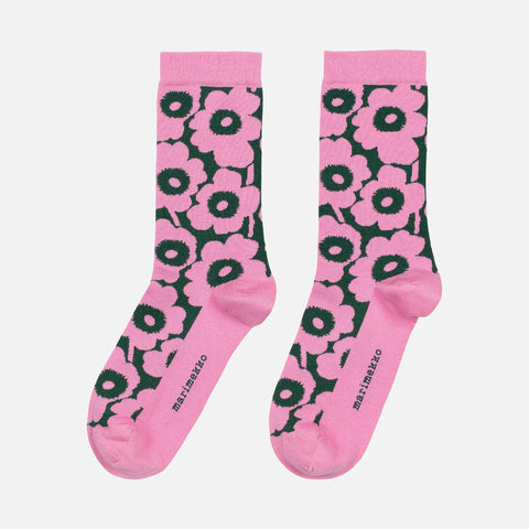Marimekko - Linjaus Unikko Sokker - Norway Designs