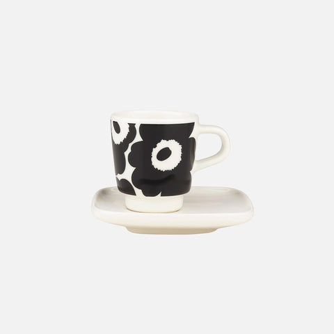 Marimekko - Oiva Unikko Espressokopp m/Skål - Norway Designs