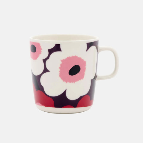 Marimekko Oiva Unikko kopp 4dl Lilla og Rosa