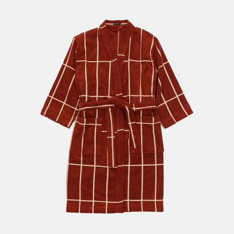 Tiiliskivi Badekåpe i brun fra marimekko