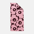 Marimekko Unikko badehåndkle rosa burgunder 70 x 150 cm