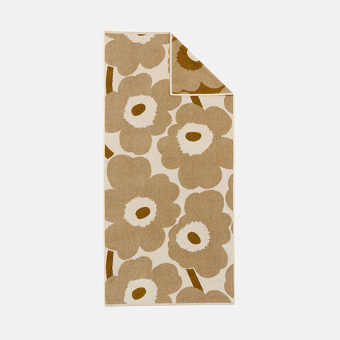 Marimekko Unikko badehåndkle off-white bronze 70 x 150 cm