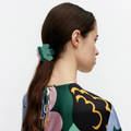 Marimekko-Unikko Hårklype Rosa/Grønn-Norway Designs