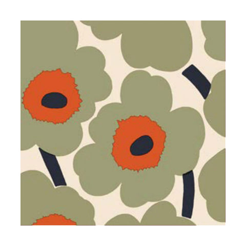 Marimekko-Unikko Papirservietter 33x33cm Sage-Norway Designs