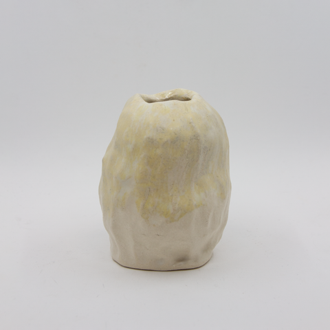 Marthine Spinnangr-Knopp Vase Stengods Gulbeige-Norway Designs