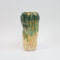 Marthine Spinnangr-Knopp Vase Stengods Medium Natur/Grønn-Norway Designs