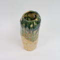 Marthine Spinnangr-Knopp Vase Stengods Medium Natur/Grønn-Norway Designs