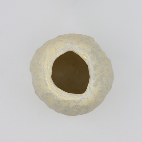 Marthine Spinnangr-Knopp Vase Stengods Melert Grå/Gul-Norway Designs