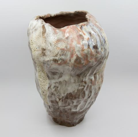Knopp Vase Stor 12 Hvit/Rosa fra Marthine Spinnangr