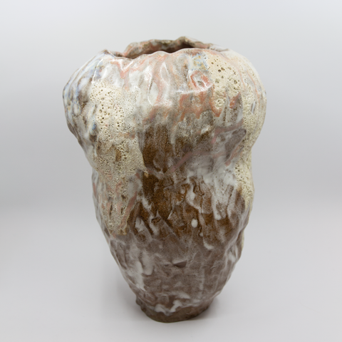 Knopp Vase Stor 12 Hvit/Rosa fra Marthine Spinnangr
