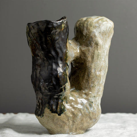 Marthine Spinnangr Vase Sort Natur -Norwaty Designs