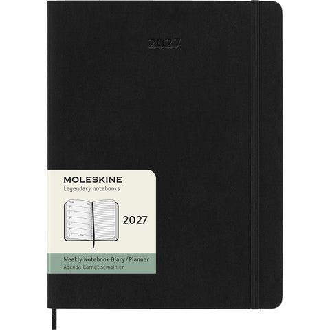 Kalender 2027 Soft XL Uke/Notat fra Moleskine