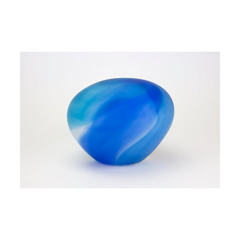 Glass stone 18x18cm Blue tones