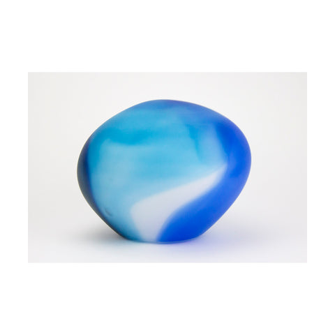 Glass stone 18x18cm Blue tones
