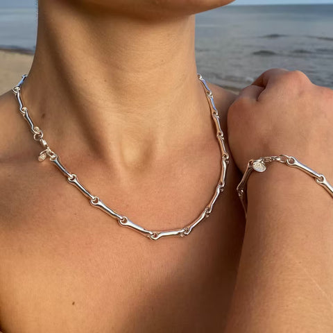 Mom of Sweden-Bone Armbånd Sølv-Norway Designs