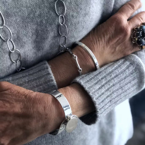 Mom of Sweden-Bone Armbånd Sølv-Norway Designs