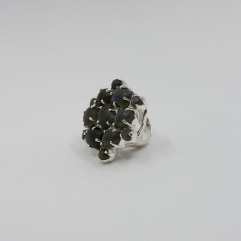 Mom of Sweden-US Ring Labradoritt Sølv-Norway Designs