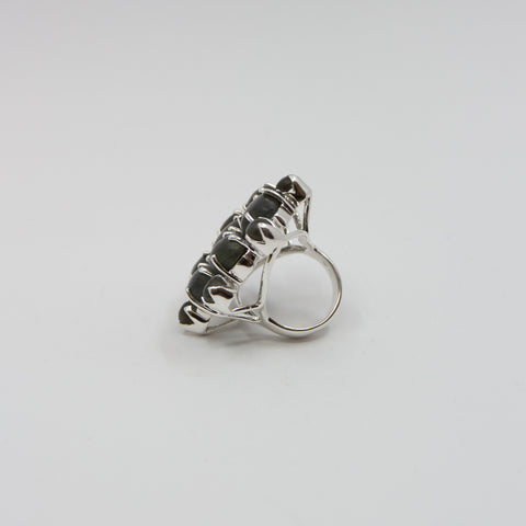 Mom of Sweden-US Ring Labradoritt Sølv-Norway Designs