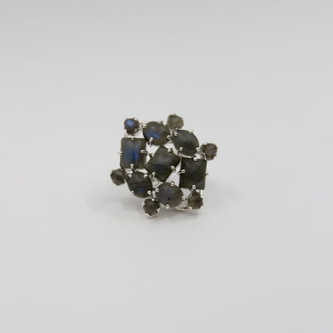 Mom of Sweden-US Ring Labradoritt Sølv-Norway Designs