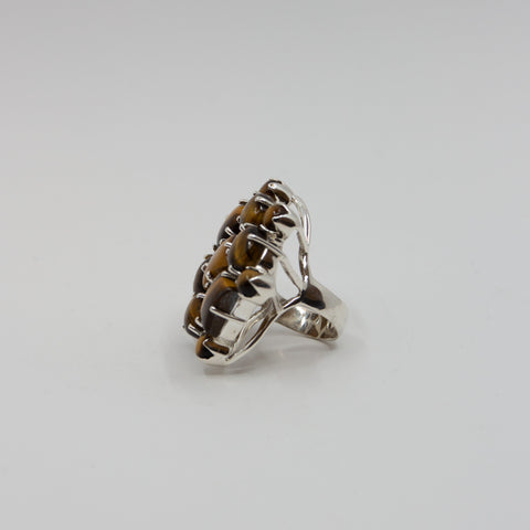 Mom of Sweden-US Ring Tigerøye Sølv-Norway Designs