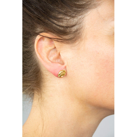 Mossy GoldLab Crystallized Earrings Stick Gilded Silver