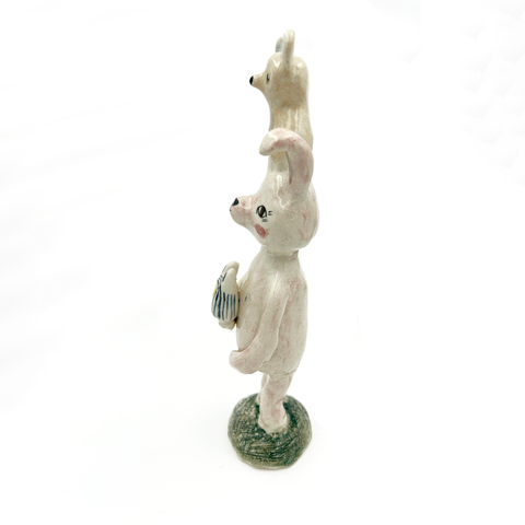 Moumonde-Hare/Mus Totem Skulptur-Norway Designs