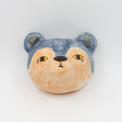 Moumonde-Bear Vegghengt Rosa/Blå-Norway Designs